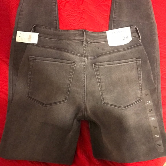 High Rise Gray Jeans - Picture 2 of 3